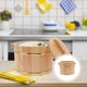 thumbnail image 5 of EeaseMX 1 juego de cubos de madera para arroz al vapor, recipiente versátil para almacenar arroz con tapa, 5 of 8