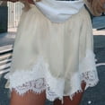 thumbnail image 4 of Women Silk Lace Shorts Low Rise Shorts Lounge Half Slip Pj Bottoms French Knickers, 4 of 9