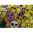 thumbnail image 4 of oneOone Cotton Silk Yellow Fabric Skull Diy Clothing Quilting Fabric Print Fabric By Yard 42 Inch Wide, 4 of 4
