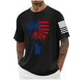 thumbnail image 1 of Tops para hombre, blusas y camisas de cuello redondo y manga corta para hombre, blusas casuales de cuello redondo con estampado de moda para hombre, blusas de cuello redondo y manga corta, camisas par, 1 of 5