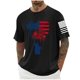 thumbnail image 1 of Tops para hombre, blusas y camisas de cuello redondo y manga corta para hombre, blusas casuales de cuello redondo con estampado de moda para hombre, blusas de cuello redondo y manga corta, camisas par, 1 of 5