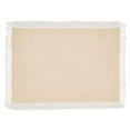 thumbnail image 3 of Fennco Styles Fringe Border Design Cotton Placemats 14" W x 20" L, Set of 4 - Natural Table Mats for Christmas, Holiday, Dining Table, Everyday Use, Banquets and Special Occasion, 3 of 4