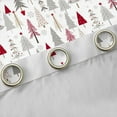 thumbnail image 4 of Homewish Colorful Xmas Tree Black Out Curtains,Merry Christmas Curtains Pack of 2 (42x63 Each),Gray White Red Bedroom Curtains For Girls Kids,Super Cozy Room Decor, 4 of 6