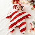 thumbnail image 5 of Christmas Baby Starfish Onesie, Warm Romper, Soft Hooded Bodysuit, Cozy Winter Jumpsuit Outfits for Boys Girls, 5 of 6