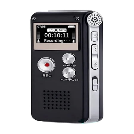 GJX 2026 New Digital Voice Recorder 16Gb Voice Recorder with Playback for Lectures-Usb Rechargeable Dictaphone Small Tape Recorder Device for Meetings,Interviews,Study,Travel