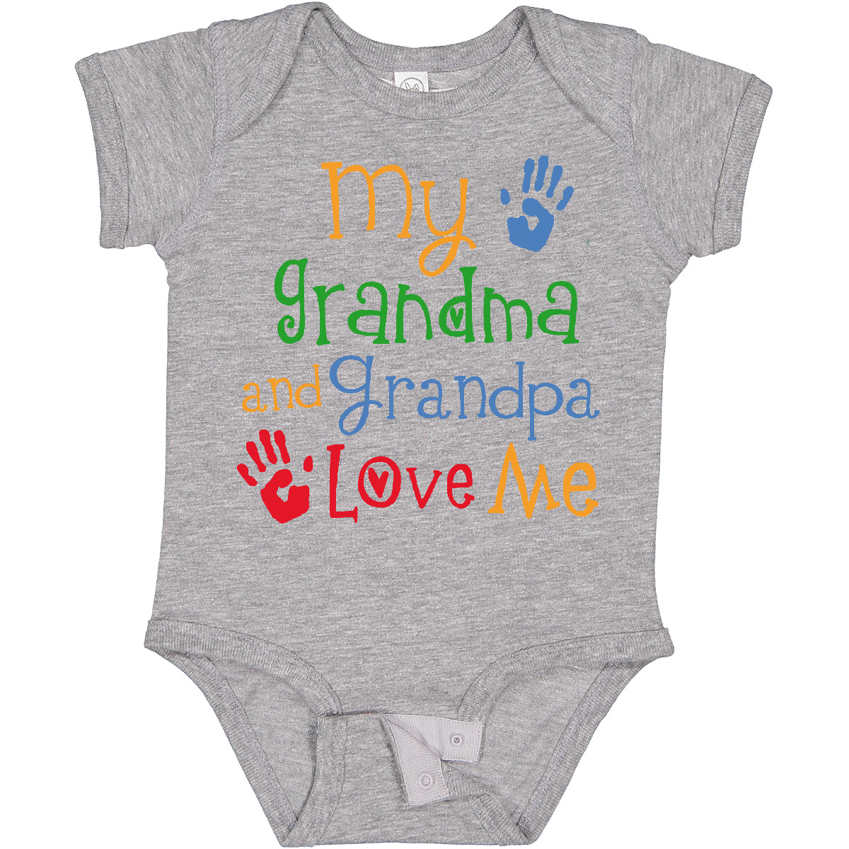 Inktastic My Grandma and Grandpa Love Me Boys or Girls Baby Bodysuit