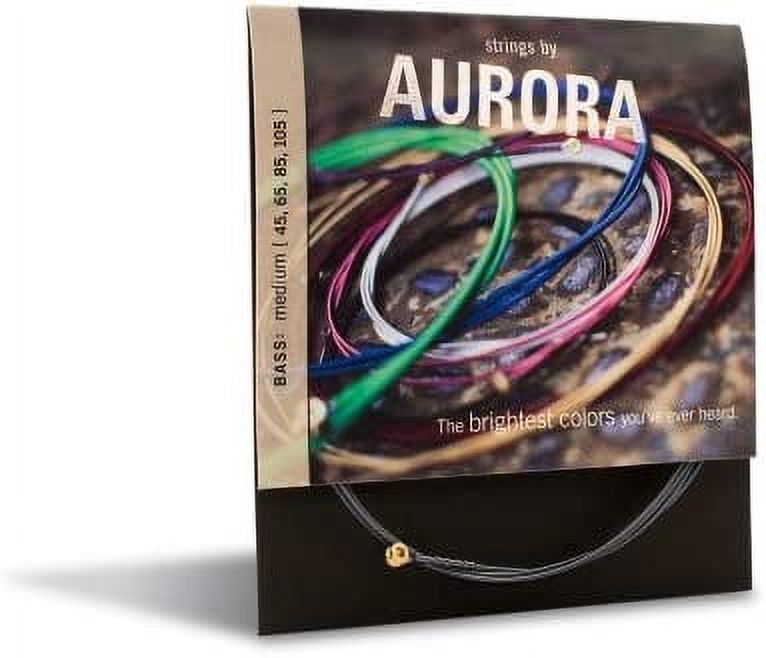 Aurora AURBB-45 Standard 45 M Gauge Bass Guitar Strings- Black