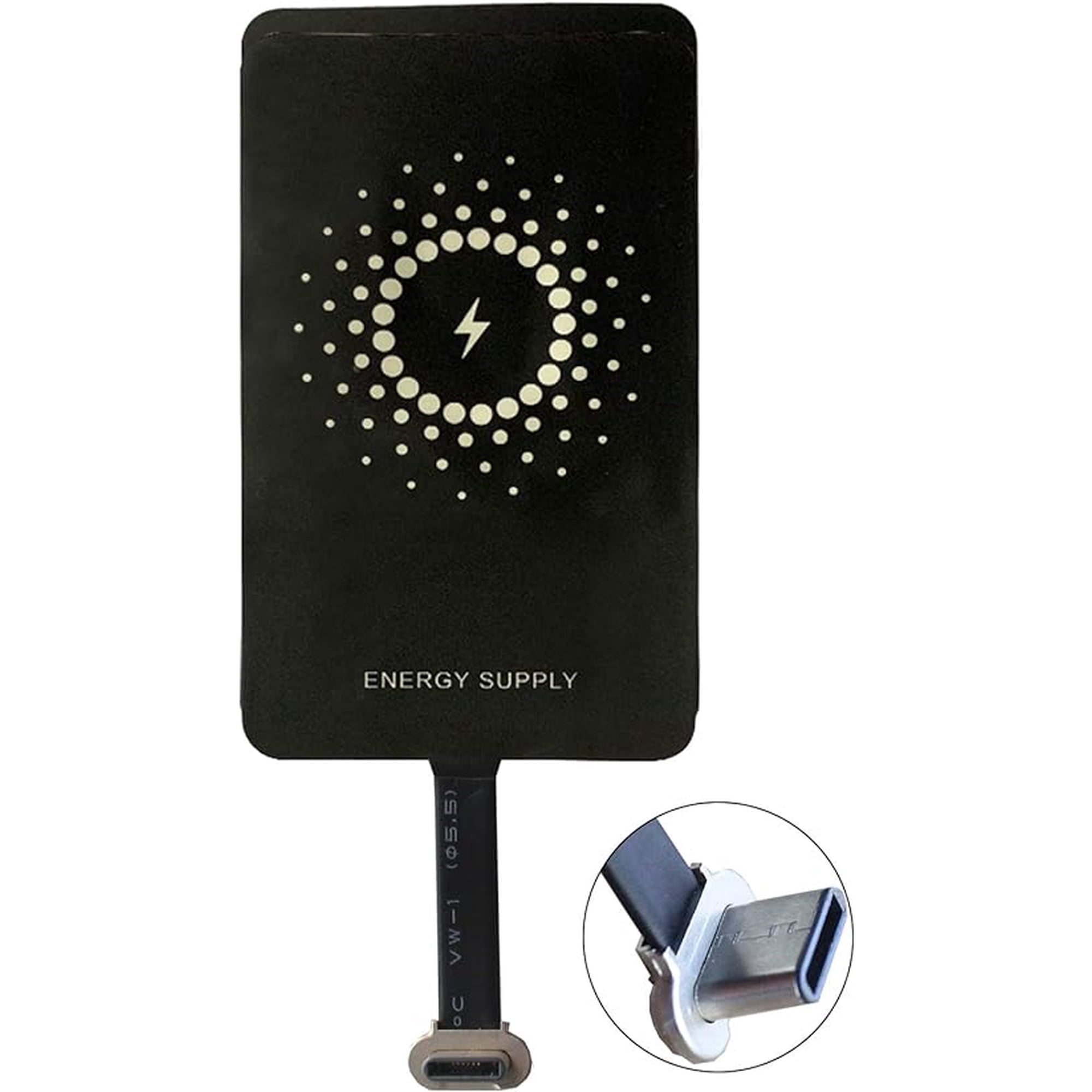 Adaptador De Carga Inalámbrica Tipo C USB Para Android - Receptor Rápido, Compatible Con Múltiples Marcas
