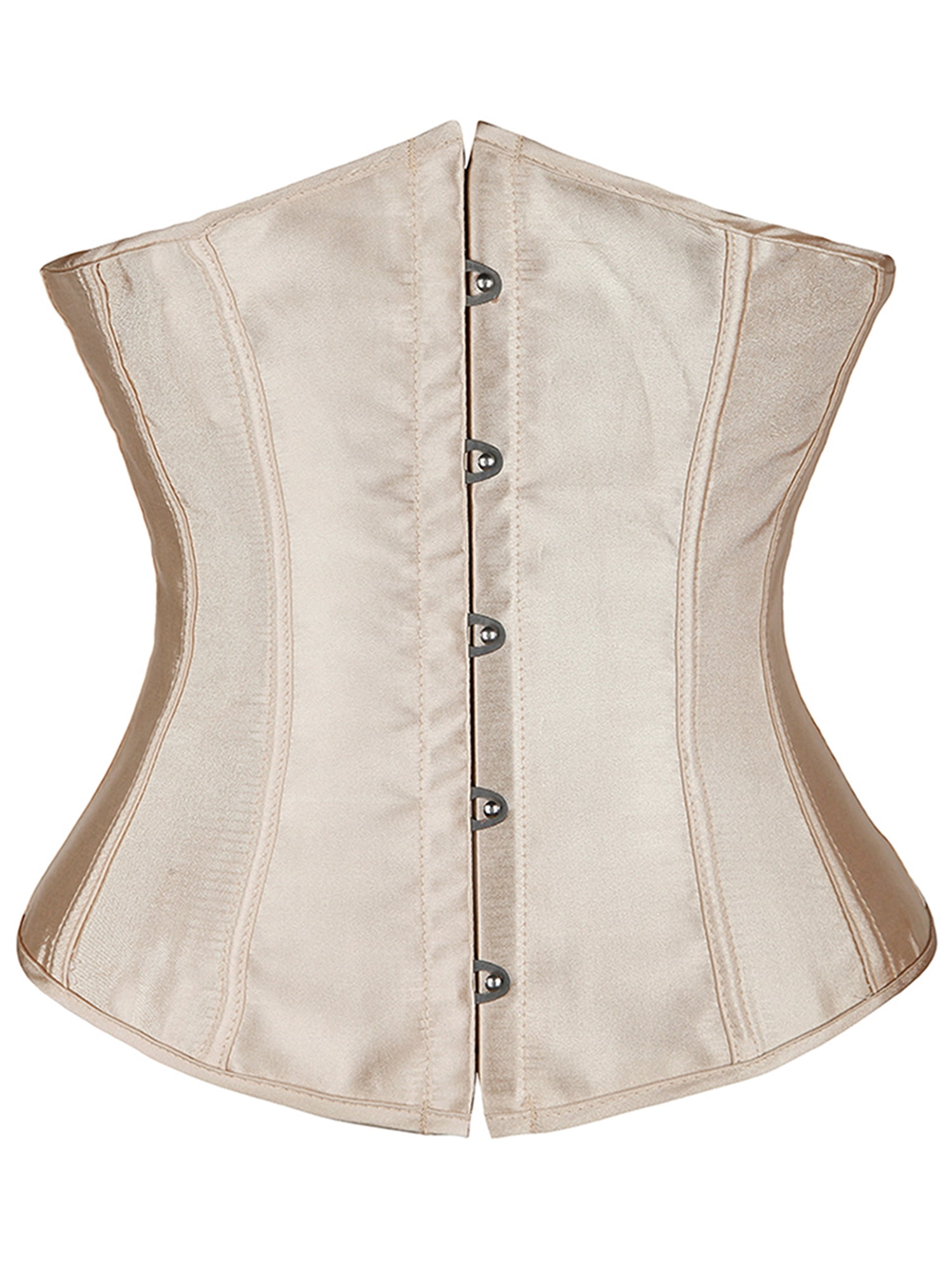 YouLoveIt Women's Bustiers Corsets Satin Corset Uverbust Plus Size