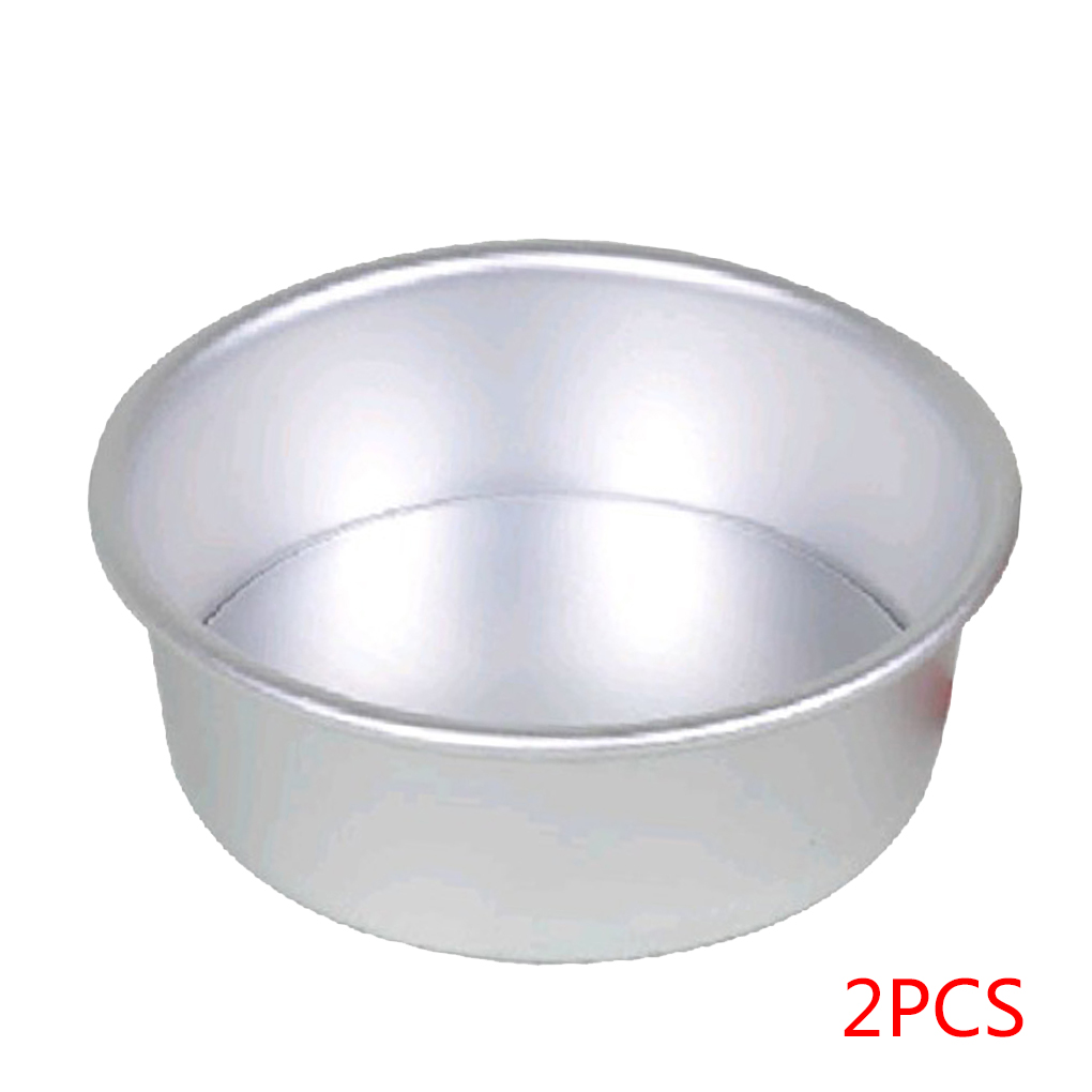 SINGOMON 2PCS 6 Round Cake Tin Set Non-Stick Deep Aluminum Round Cake Pans Round Cake Molds with Removable Bottom for Baking Wedding Birthday Christmas Mother/'s Day Cake