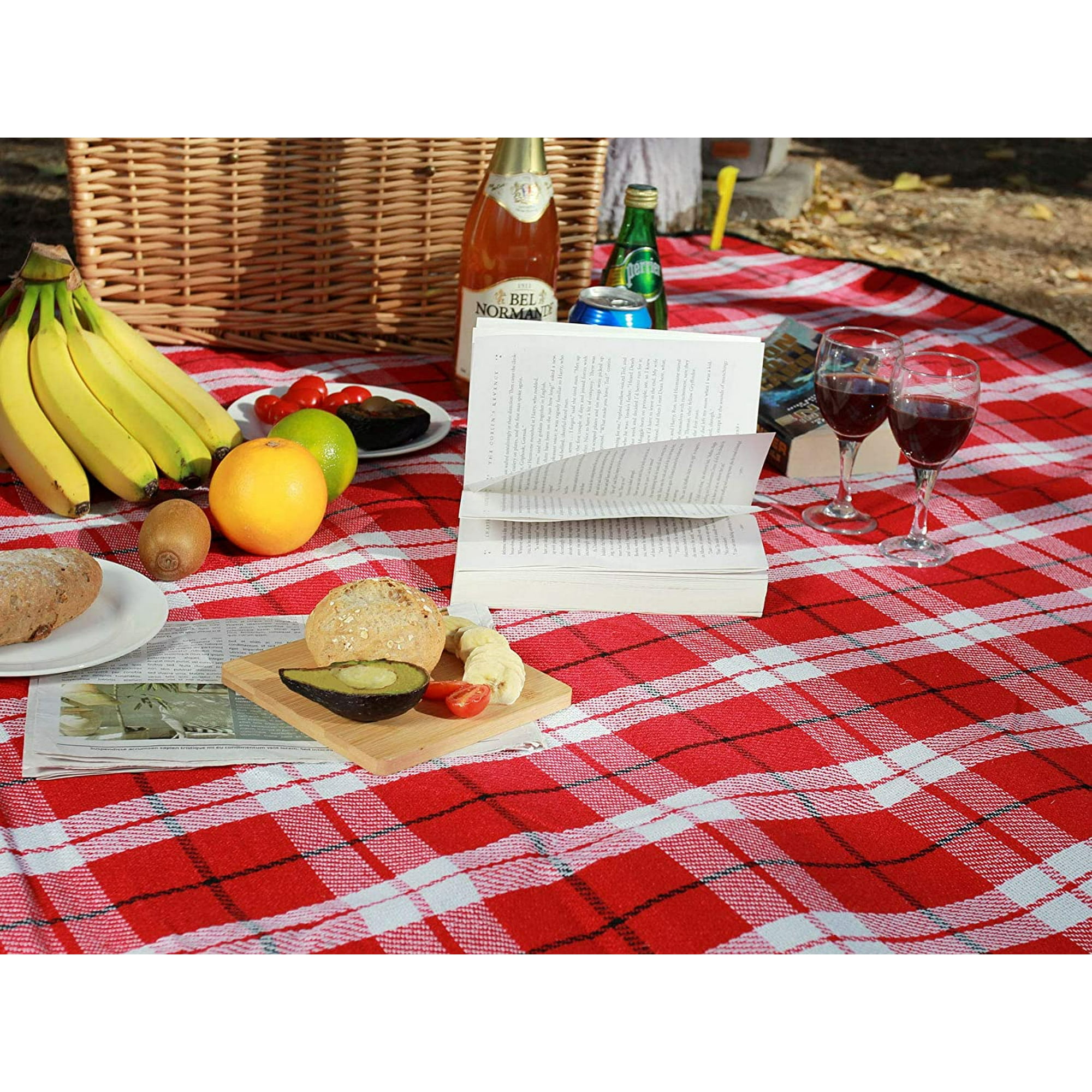 Extra Large Picnic Blanket Beach Mat Waterproof Folding Picnic Outdoor Blanket 79 x 59 Oversized Rug Portable Blanket with Stakes for Outdoor Picnics Camping Beach Concert Grass Walmart