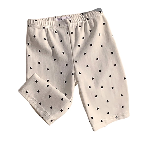 JIAYUE Kids Girls Casual Shorts Leopard Printed Playwear Stretchy Fit Elastic Waist Straight Leg Comfortable Soft Summer Breathable Everyday Bottoms