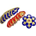 thumbnail image 2 of TenHue World TW- R2 Designer Multicolour Fancy Acrylic Rangoli in Flower 15.5 Inches and Tealight Candle Holder Diya 2pcs Handcrafted for Floor Decorated for Festival/Wedding/Pooja/Diwali/Home, 2 of 6