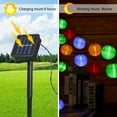 thumbnail image 3 of Yeacher 6.5Meters/21.3Ft 30 LEDs Solar Powered Energy Fairy String Lantern Light Lawn Lamp with Constant, 3 of 8