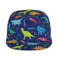 thumbnail image 2 of Balery Baseball Cap Flat Bill Hats for Men Adjustable Size for Running Workouts and Outdoor Activities All Seasons Dad Hat(Dinosaurs ), 2 of 9