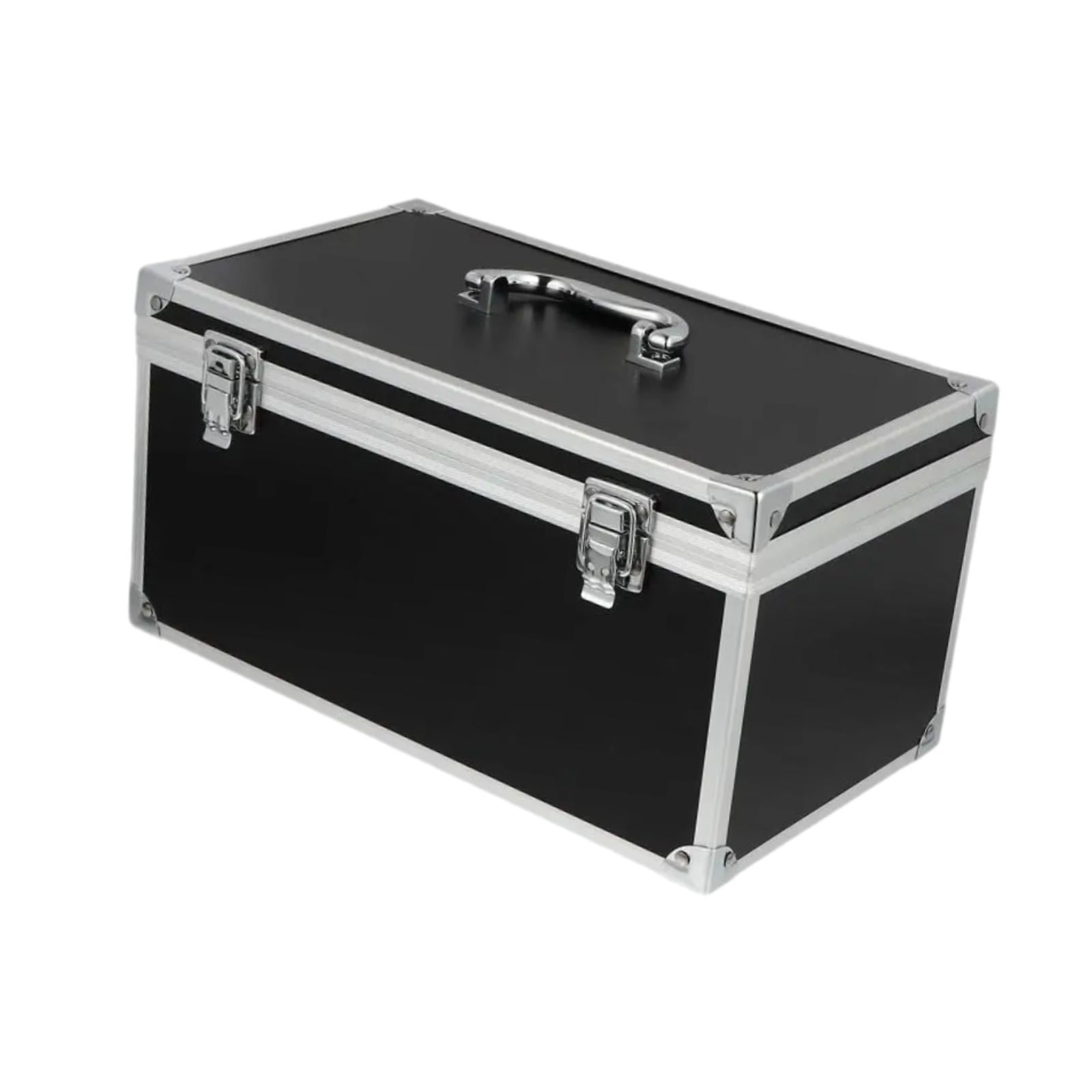 oshhni Aluminum Alloy Tool Box Professional Versatile Dustproof Hard Case Tool Case 29cmx16cmx15cm