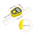 thumbnail image 2 of Finger Tally Counter 0-99999 5 Digital LED Display for Sports Counting, Yellow, 2 of 5