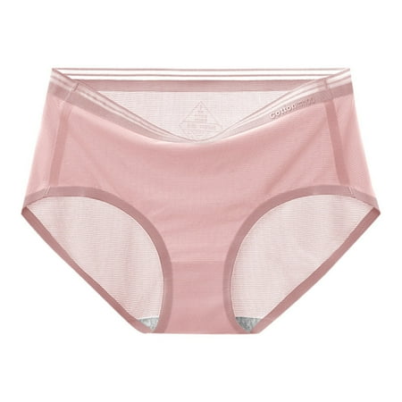 Candy Panties for Women Sexy Maternity Underwear plus Size 4xl Women Underwear Seamless Ice Silk Breathable Large Size Pure Crotch Triangle Shorts