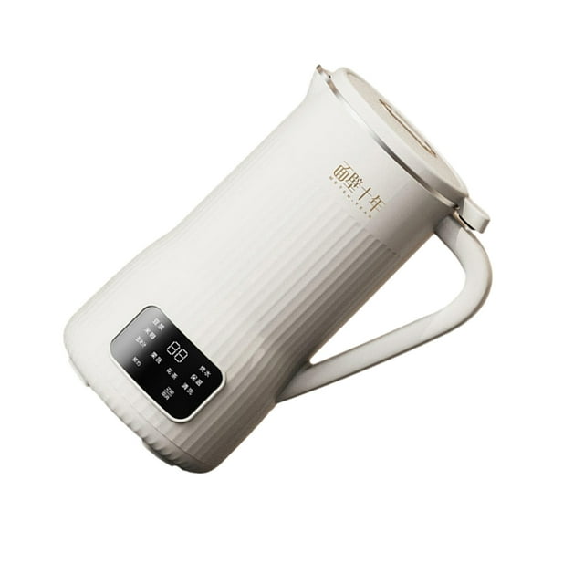 Transemion Stainless Steel Soybean Milk Maker Creamy Texture Pre-set Menu 12Hrs Appointment Large Capacity White