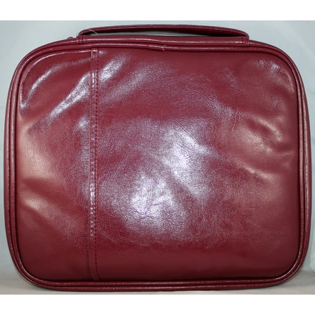 Leatherette Bible Cover, Burgundy-Xxl (Dake Size)