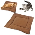 thumbnail image 2 of Barhoo Soft Reversible Fleece Pet Bed Mat Machine Washable Dog Crate Kennel Liner Comfortable Sleeping Pad for Small Medium Large Dogs Cats Home Travel Indoor Outdoor Use A Pet Bed, 2 of 7