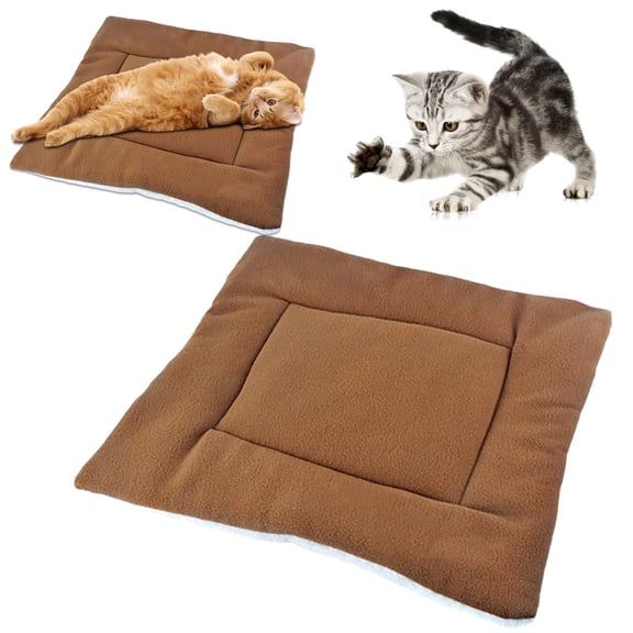 Dog Crate Pads, Ultra Soft Warm Washable Anti-Slip Kennel Bed Mat for Pets, Reversible, Replaceable, Cozy Cage Liner for Small Medium Large Dogs and Cats(16 x 10 x 0.98Inch,brown)