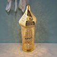 thumbnail image 3 of Gesuoke 1pcs Moroccan Metal Vintage Wind Light Lantern Candle Holder Table Top Ramadan Home Décor Accessories Ornament Decoration Gifts, L, 3 of 9