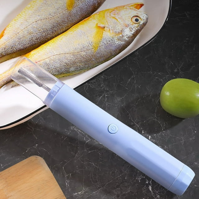 Échelle de Poisson Électrique Portable en Acier Inoxydable Automatique, Fabriquée avec Précision pour Enlever les Écailles de Poisson