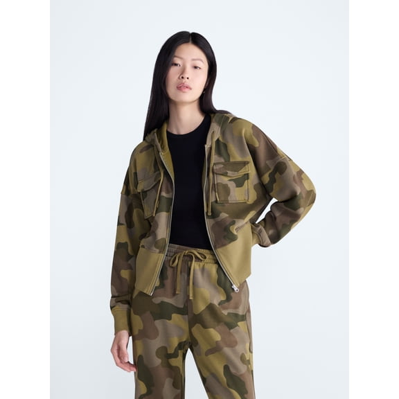 Scoop Women’s and Women’s Plus Full Zip Hoodie, Sizes XS-4X