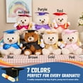 thumbnail image 2 of Blueton Custom Graduation Plush Teddy Bear with Name Date, Personalized 2025 Graduation Stuffed Animal for Kids Students, Cute Pre K Kindergarten High School College Graduation Gifts(5.9*5.9*9.4inch), 2 of 4
