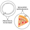 thumbnail image 3 of ADDHAT 6Ud Llavero De Pizza Con De Resina Y Aleación Para Llaves Bolsos Y Regalos, 3 of 8