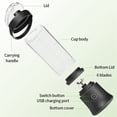 thumbnail image 2 of Licuadora Eléctrica Portátil con Cuchillas de Acero Inoxidable, 500 Ml, Recargable por USB, con Asa de Transporte.A, 2 of 5