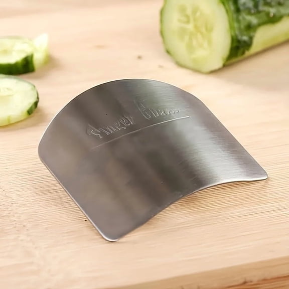 Kitchen Finger Guard Protector, Stainless Steel Knife Safety Shield for Vegetable Chopping & Meal Prep