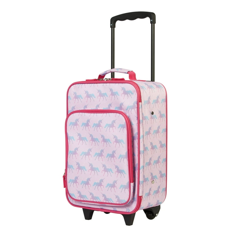 Protege 18 inch Kids Pilot Case Carry-On Luggage Suitcase, Unicorn