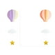 thumbnail image 1 of 4 adornos de fondo con globos aerostáticos para decoración de pared de cumpleaños, decoraciones colgantes de nubes para fiestas infantiles, decoración de aulas, centros de mesa con globos aerostátic, 1 of 4