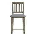 thumbnail image 3 of Furniture of America Wuor Wood Padded Counter Chairs in Gray (Set of 2), 3 of 9