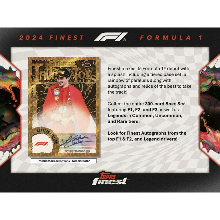 2024 Topps Finest F1 Formula 1 Hobby Box - Walmart.com