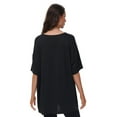 thumbnail image 3 of Women's Oversized T Shirts Summer Short Sleeve Loose Fit Casual Crewneck Plain Tops, 3 of 6