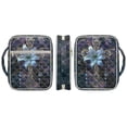 thumbnail image 2 of Yuyamidu Blue Lily Bible Cover Cross Bible Carrying Book Case for Women Protective Church Organizer Holder Bag with Handle Pockets Christian Gifts, 2 of 8