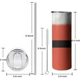 thumbnail image 5 of Christmas 20 Oz Tumbler with Handle and Straw, Red Christmas Clothes Stainless Steel Double Walled Vacuum Insulated Cup, Xmas Holiday Gifts for Women Men, 5 of 6