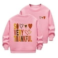 thumbnail image 2 of ATOGUTA Boys Girls Fashion Hoodies & Sweatshirts Kids Fashion Fleece Drop Shoulder Pullover Shirts Pink, 2T-12, 2 of 5