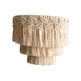thumbnail image 3 of Milaget Macrame Lamp Shade Handmade Bohemian Hanging Light Cover Pendant Light Shade for 30cmx35cm, 3 of 9
