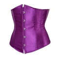 thumbnail image 2 of Grebrafan Underbust Corset Lace up Vintage Purple 2XL, 2 of 5