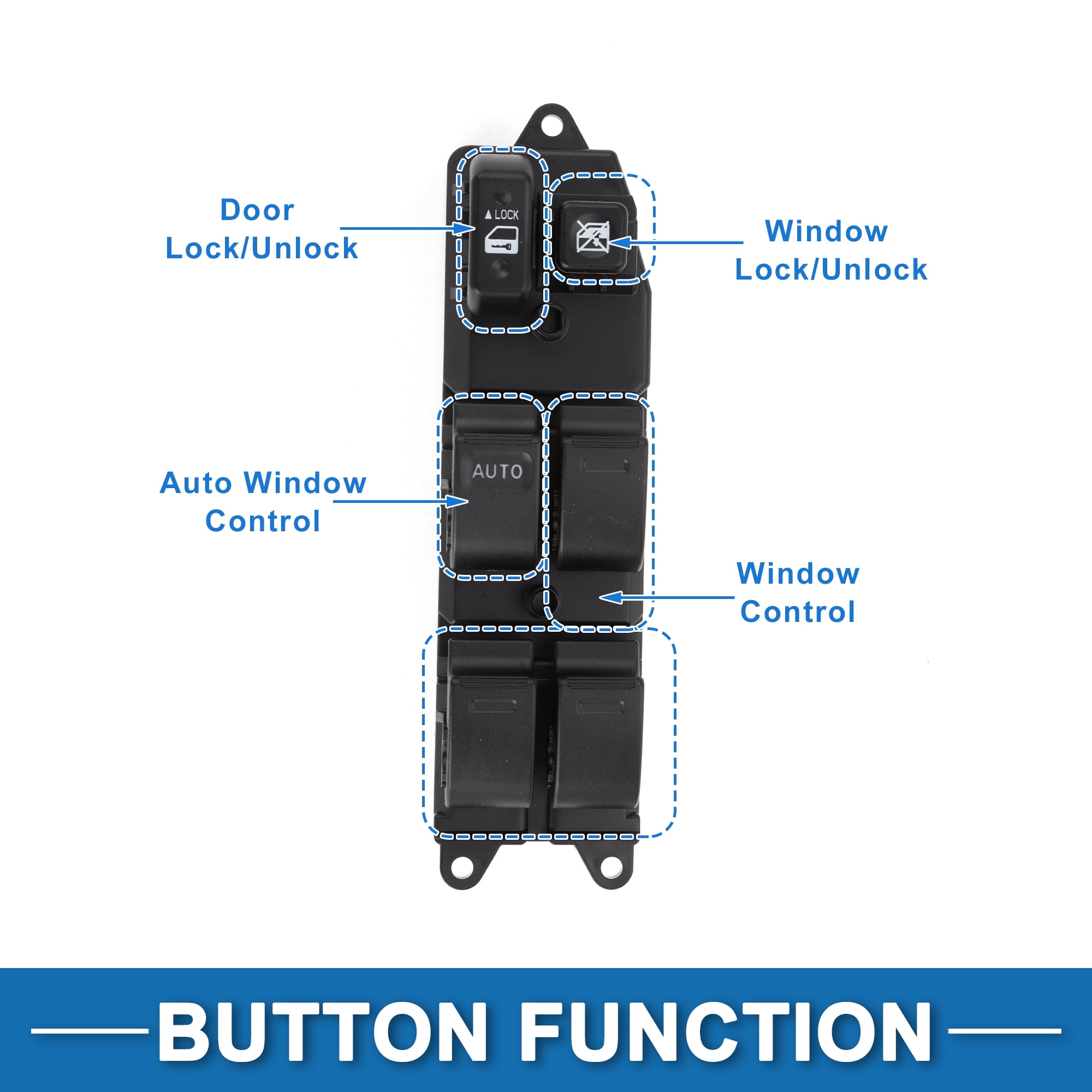 Unique Bargains Power Window Switch Front Left Driver Side for Toyota Avalon 2005-2009