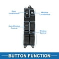 thumbnail image 3 of Interruptor de ventana eléctrica del lado del conductor delantero izquierdo de Unique Bargains para Toyota Prius 04-09 No.8482047020, 3 of 7