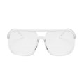 thumbnail image 1 of Optical Glasses Black Rimmed Spectacles Hip-hop Fashionable UV Protection Large-frame Clothing Accessories for Eyes Protection Transparent White, 1 of 5