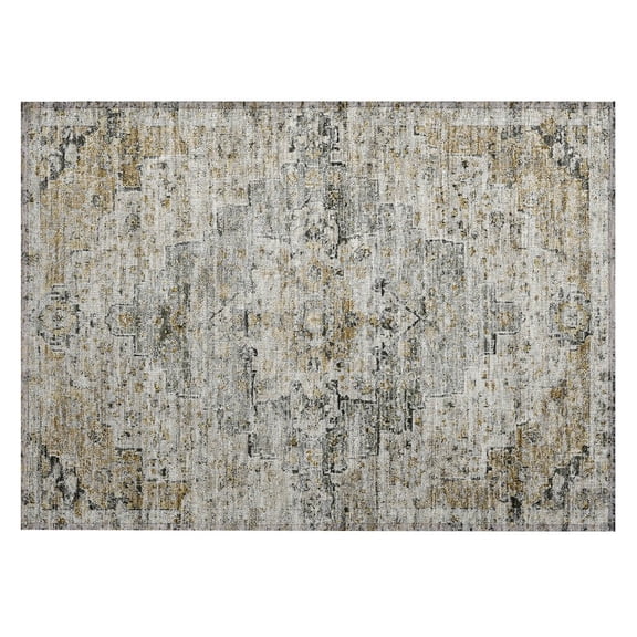 Dalyn Rugs Machine Washable Indoor/Outdoor Chantille Taupe 1'8" x 2'6" Rug