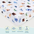 thumbnail image 3 of Wildkin Kids Microfiber Fitted Crib Sheet for Boys & Girls, 52 x 28 Inches (Wild Animals), 3 of 6