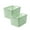 Green, variant on GERsome 2pcs Plastic Collapsible Laundry Basket Foldable Portable Laundry Hamper with Handles, Storage Container/Organizer for Laundry, Car trunk, Camping, Indoor and Outdoor