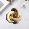 thumbnail image 4 of yuksok Boho Chain Knot Sculpture Crafts Party Room Beige, 4 of 7